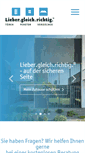 Mobile Screenshot of lieber-gleich-richtig.de